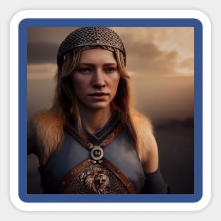 Viking Shield Maiden Sticker